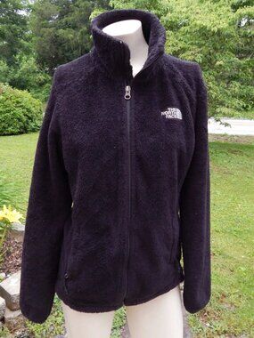 The North Face Black Deep Pile Fleece Jacket Size Small Womens